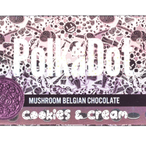 Polkadot Cookies & Cream 4g Mushroom Chocolate Bars